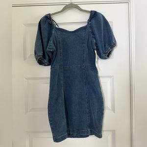 Stretchy denim dress